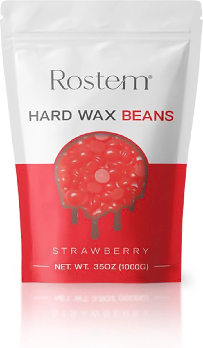 Rostem® Luxe Harskorrels - Hard Wax Beans - Hotwax - Wax Bonen - Strawberry 1KG - Incl. 10 Spatels 4 Rostem® Luxe Harskorrels - Hard Wax Beans - Hotwax - Wax Bonen - Strawberry 1KG - Incl. 10 Spatels - Afbeelding 2