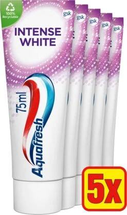 Aquafresh Intense White - Tandpasta - Voordeelverpakking - 5x75ml -Gillette Winkel 705x1200
