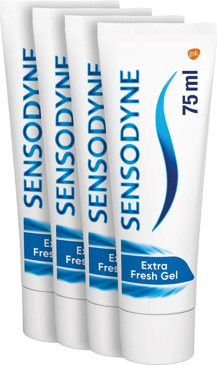 Sensodyne Extra Fresh Gel Tandpasta Voor Gevoelige Tanden 4 X 75 ML 6 Sensodyne Extra Fresh Gel Tandpasta Voor Gevoelige Tanden 4 X 75 ML - Afbeelding 4