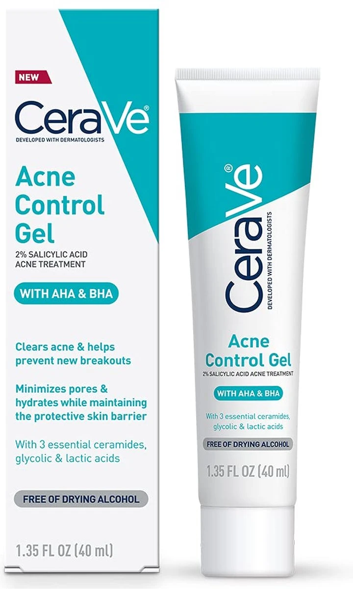 CeraVe Acne Control Gel AHA/BHA Acne Gel, Salicylic Acid Acne Treatment 3 CeraVe Acne Control Gel AHA/BHA Acne Gel, Salicylic Acid Acne Treatment