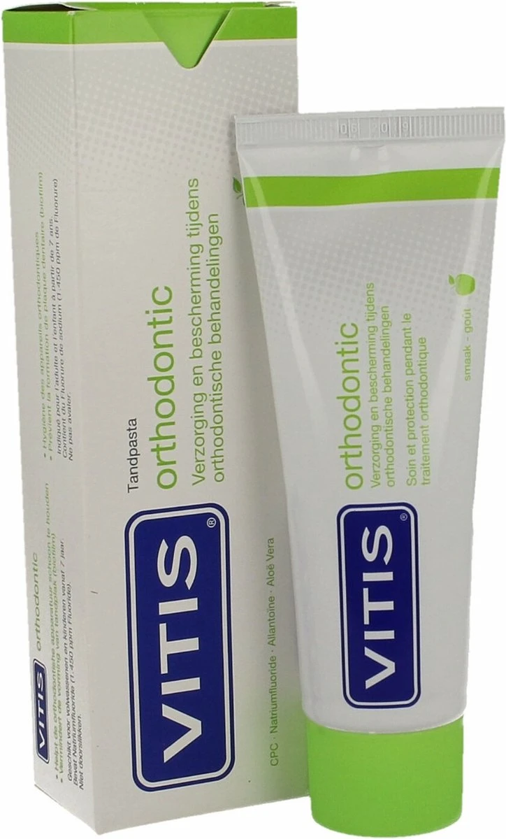 Vitis Orthodontic Tandpasta - 75ml 9 Vitis Orthodontic Tandpasta - 75ml - Afbeelding 7