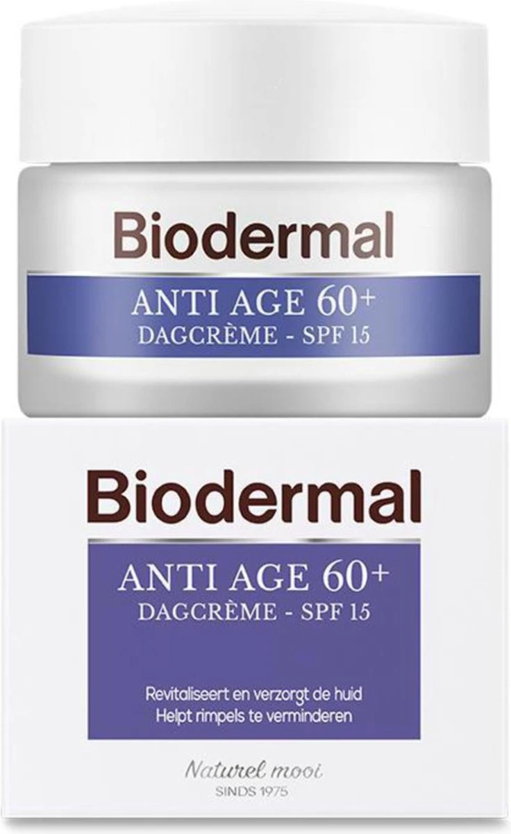 Biodermal Anti Age Dagcrème 60+ - Dagcrème Met Hyaluronzuur En Ceramide - Met - SPF15 - Geeft De Huid Meer Stevigheid - 50ml 5 Biodermal Anti Age Dagcrème 60+ - Dagcrème Met Hyaluronzuur En Ceramide - Met - SPF15 - Geeft De Huid Meer Stevigheid - 50ml - Afbeelding 3