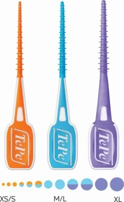 TePe EasyPick Oranje Maat XS/S – 60 Stuks -Gillette Winkel 738x1200 1