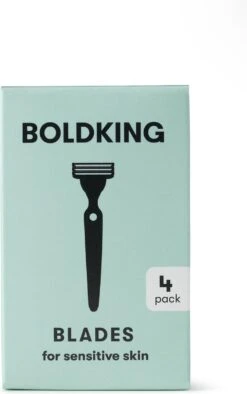 Boldking The Refill Blades 4x - Scheermesjes Voor Gevoelige Huid