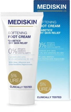 Mediskin Softening Foot Cream - Voetencreme - Voor (Extreem) Droge Voeten - Vermindert Huidirritaties/Roodheid/Jeuk - Rijk Aan Ureum