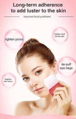 Gezicht Roller Siliconen - Gezicht - IJs Roller - Ice Roller - Massage - Facial Massage Roller - Skin Care Hand Massage - Gezichtsmassage - Gezichtroller - Beauty - Roze -Gillette Winkel 773x1200 1