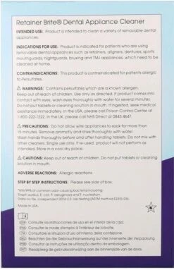 Retainer Brite Reinigingstabletten - 96 Stuks 19 Retainer Brite Reinigingstabletten - 96 Stuks -Gillette Winkel 773x1200