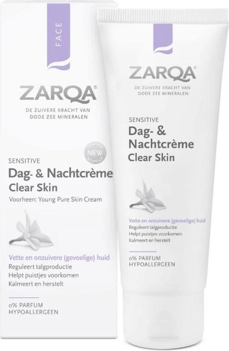 ZARQA Dag- En Nachtcrème Clear Skin (reguleert Talgproductie) - 75 Ml 8 ZARQA Dag- En Nachtcrème Clear Skin (reguleert Talgproductie) - 75 Ml - Afbeelding 6