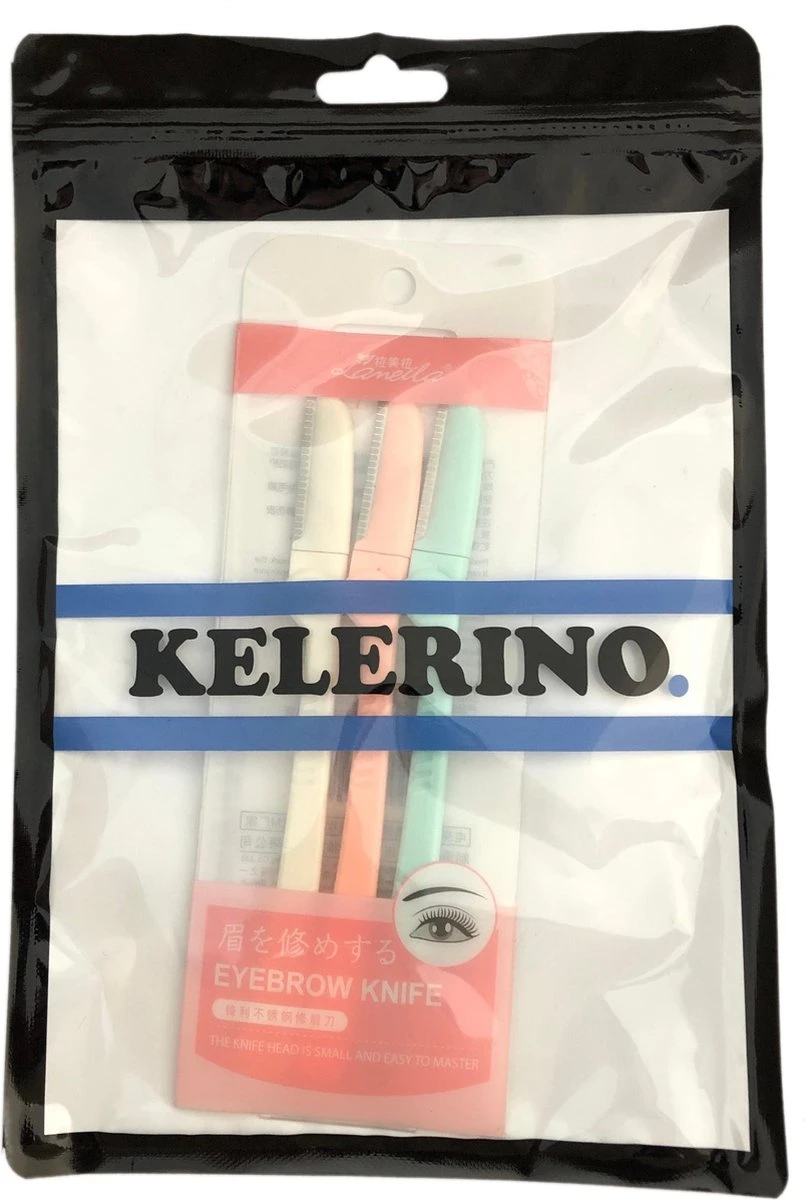 KELERINO. Dermaplaning - Wenkbrauw Scheermesjes - Eyebrow Razor - Inklapbaar - 3 Stuks 9 KELERINO. Dermaplaning - Wenkbrauw Scheermesjes - Eyebrow Razor - Inklapbaar - 3 Stuks - Afbeelding 7