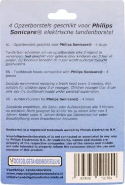 Merkloos 8 Opzetborstels Voor Philips Sonicare -Gillette Winkel 811x1200