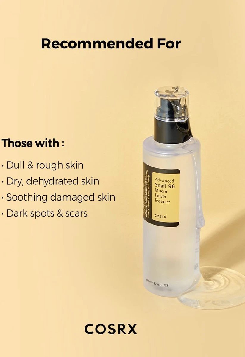 COSRX Combi Set: Advanced Snail 92 All In One Cream 100ml (1) & Advanced Snail 96 Mucin Power Essence 100ml (1) - Snail Collection COSRX - Korean Beauty - Award Winning - Ordinary Skincare Routine - Glowy Radiant & Hydrating - Gezichtsverzorgingset 9 COSRX Combi Set: Advanced Snail 92 All In One Cream 100ml (1) & Advanced Snail 96 Mucin Power Essence 100ml (1) - Snail Collection COSRX - Korean Beauty - Award Winning - Ordinary Skincare Routine - Glowy Radiant & Hydrating - Gezichtsverzorgingset - Afbeelding 7