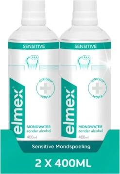 Elmex Sensitive Mondwater - 2 X 400 Ml - Voordeelverpakking
