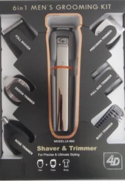 Baardtrimmer/Body Groomer-6in 1-voor Mannen-waterdicht-voor Baardhaar-hoofdhaar-lichaamshaar -Gillette Winkel 833x1200 4