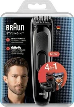 Braun - SK3000 4-in-1 Styling Kit Baard- En Haartrimmer -Gillette Winkel 836x1200