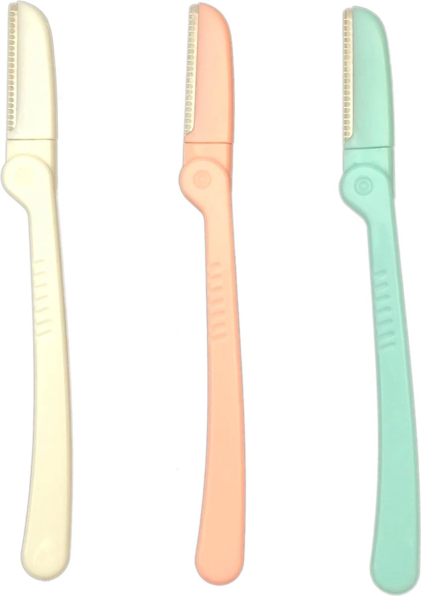 KELERINO. Dermaplaning - Wenkbrauw Scheermesjes - Eyebrow Razor - Inklapbaar - 3 Stuks 3 KELERINO. Dermaplaning - Wenkbrauw Scheermesjes - Eyebrow Razor - Inklapbaar - 3 Stuks