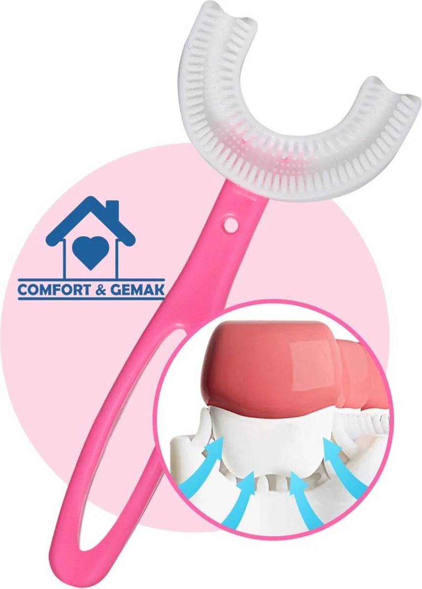 Tandenborstel Voor Kinderen - Eenvoudig, Hygiënisch En De Oplossing Voor Tandenpoetsen Bij Kinderen - BPA Vrij - ROZE - 2 Tot 6 Jaar 3 Tandenborstel Voor Kinderen - Eenvoudig, Hygiënisch En De Oplossing Voor Tandenpoetsen Bij Kinderen - BPA Vrij - ROZE - 2 Tot 6 Jaar