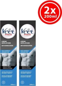 Veet - Men - Ontharingscrème - Gevoelige Huid - 2 X 200 Ml