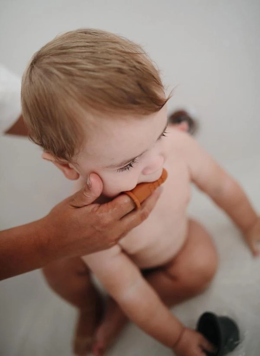 Mushie Finger Toothbrush Clay/Sand - Vingertandenborstel Baby - 2 Stuks Per Verpakking - Tandenborstel Siliconen 17 Mushie Finger Toothbrush Clay/Sand - Vingertandenborstel Baby - 2 Stuks Per Verpakking - Tandenborstel Siliconen - Afbeelding 15