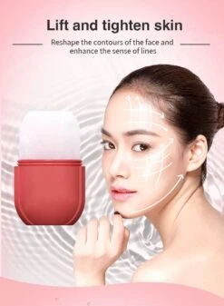 Gezicht Roller Siliconen - Gezicht - IJs Roller - Ice Roller - Massage - Facial Massage Roller - Skin Care Hand Massage - Gezichtsmassage - Gezichtroller - Beauty - Roze -Gillette Winkel 879x1200 3