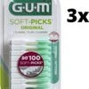 GUM® Gum Soft-Picks Regular - 3 X 100 Stuks - Voordeelverpakking