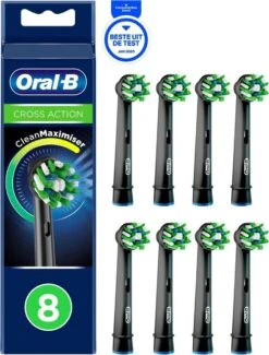 Oral B Oral-B CrossAction - Met CleanMaximiser-technologie - Opzetborstels - Zwart - 8 Stuks -Gillette Winkel 913x1200