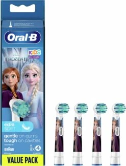 Oral B ORAL-B 80352086 - Disney Frozen 2 Vervangende Opzetborstels - Voor Oral-B Elektrische Tandenborstel Voor Kinderen - Set Van 4 -Gillette Winkel 916x1200