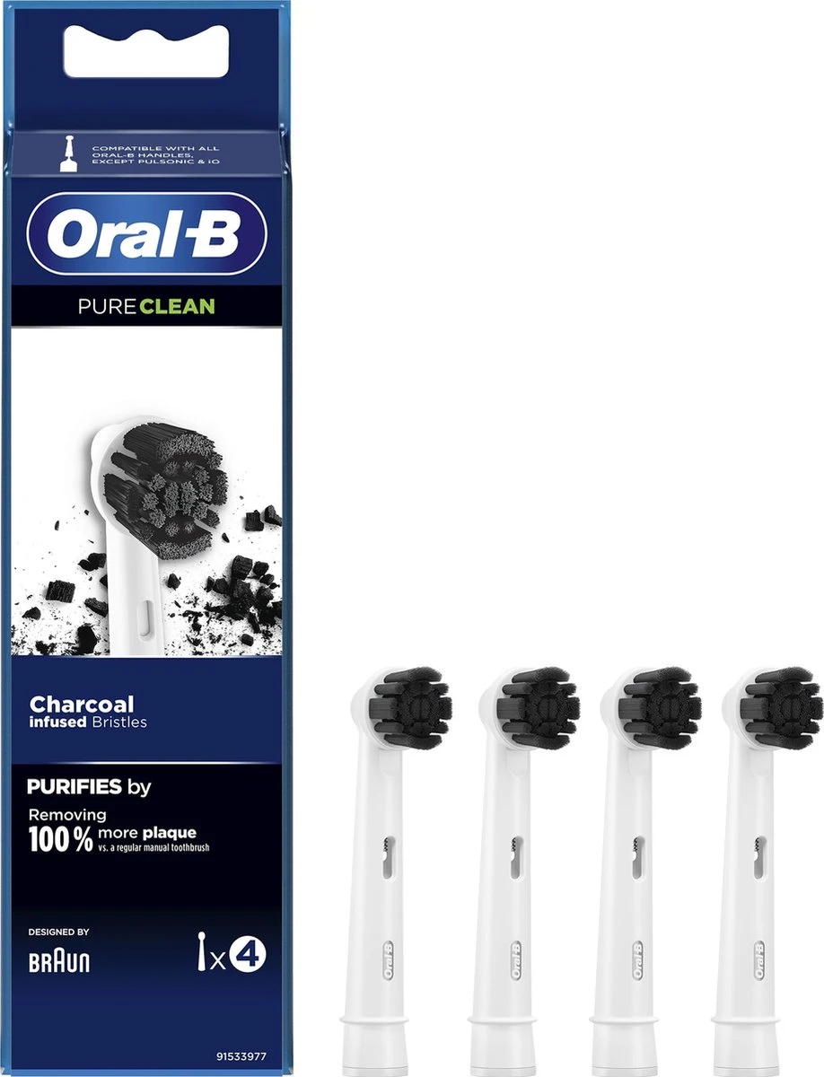 Oral B Oral-B Pure Clean Opzetborstel - 4 Stuks 4 Oral B Oral-B Pure Clean Opzetborstel - 4 Stuks - Afbeelding 2