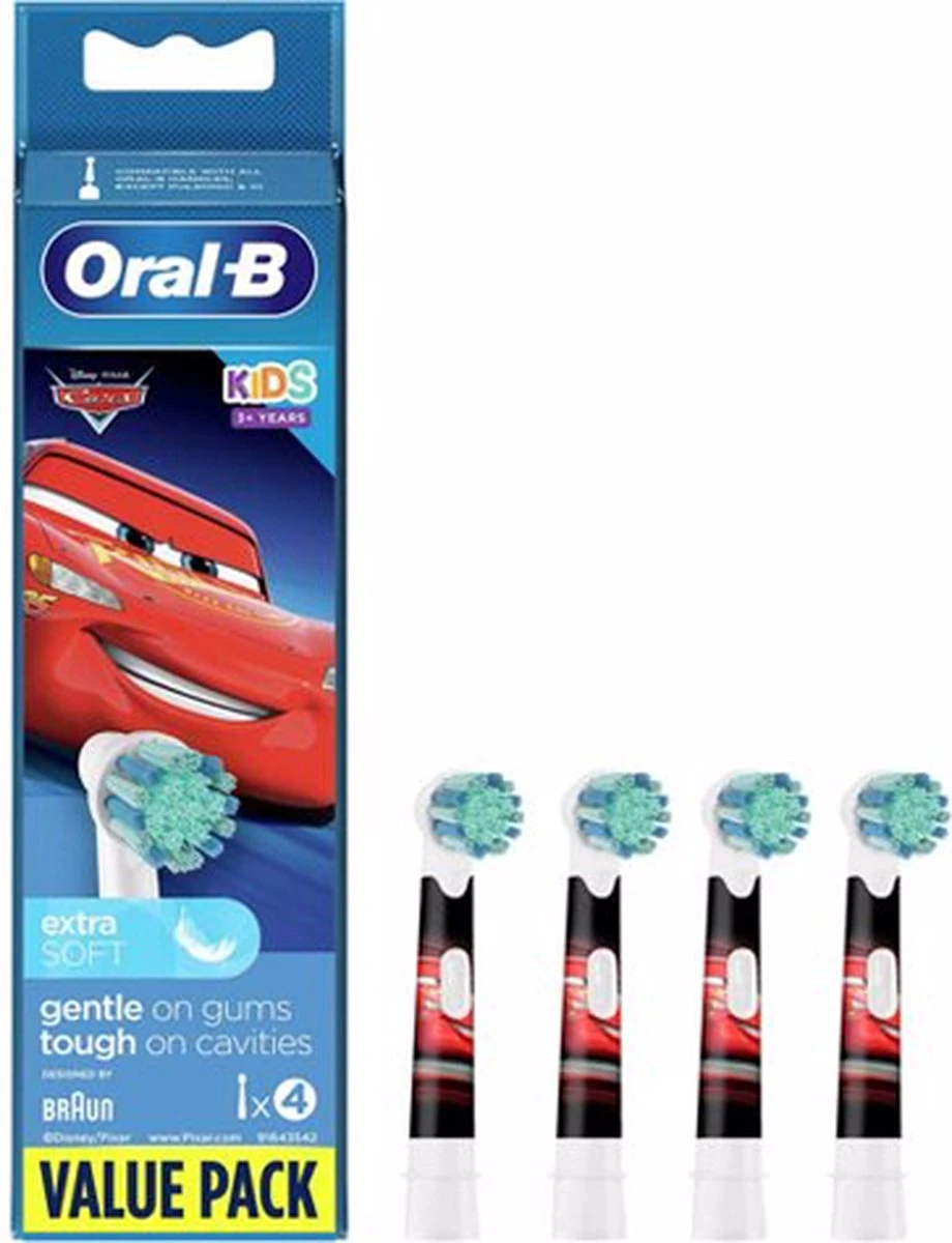Oral B Oral-B Stages Power Kids Opzetborstels Cars - 4 Stuks 4 Oral B Oral-B Stages Power Kids Opzetborstels Cars - 4 Stuks - Afbeelding 2