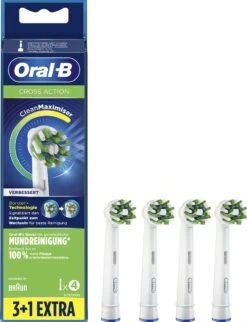 Oral B Oral-B CrossAction - Met CleanMaximiser-technologie - Opzetborstels - 4 Stuks -Gillette Winkel 921x1200