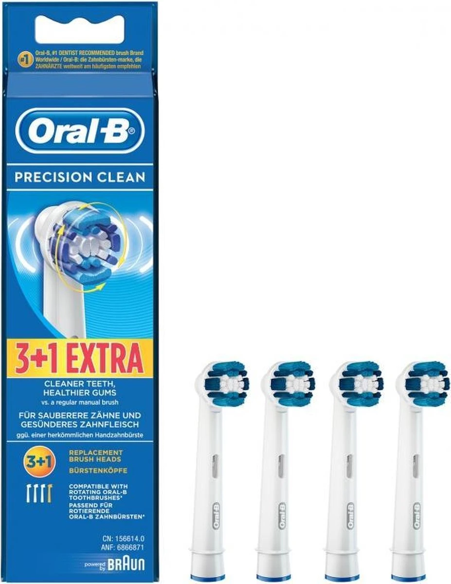 Oral B Oral-B Precision Clean Opzetborstels - 4 Stuks 16 Oral B Oral-B Precision Clean Opzetborstels - 4 Stuks - Afbeelding 14