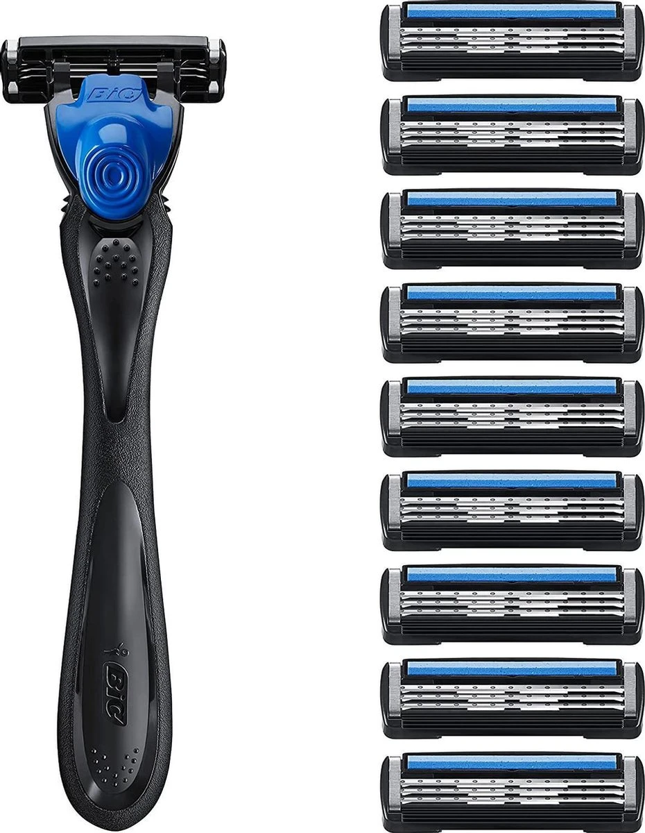 BIC Scheermesjes - Hybrid 3 Flex Scheersysteem Met 10 Navullingen 5 BIC Scheermesjes - Hybrid 3 Flex Scheersysteem Met 10 Navullingen - Afbeelding 3