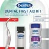 Dentek Gebits EHBO Kit. Met Noodvulling, Tandbewaarbox En Anti- Kiespijn Vloeistof. Ook Voor Verloren Kronen, Vullingen, Kiespijn En Gaatjes -Gillette Winkel 954x1200