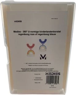 Medies - 360° U-vormige Kindertandenborstel Regenboog Roze | Baby Tandenborstel | Kindertandenborstel | Peuter Tandenborstel | U-vorm - Siliconen - Bpa Free - 2 Tot 7 Jaar -Gillette Winkel 958x1200 1