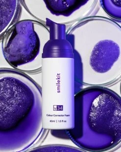 Smilekit V34 Colour Corrector Foam - Witte Tanden - Paarse Tandpasta - Teeth Whitening - Hismile -Gillette Winkel 959x1200