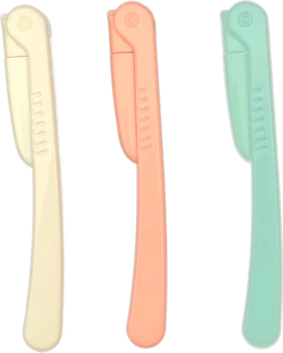 KELERINO. Dermaplaning - Wenkbrauw Scheermesjes - Eyebrow Razor - Inklapbaar - 3 Stuks 4 KELERINO. Dermaplaning - Wenkbrauw Scheermesjes - Eyebrow Razor - Inklapbaar - 3 Stuks - Afbeelding 2