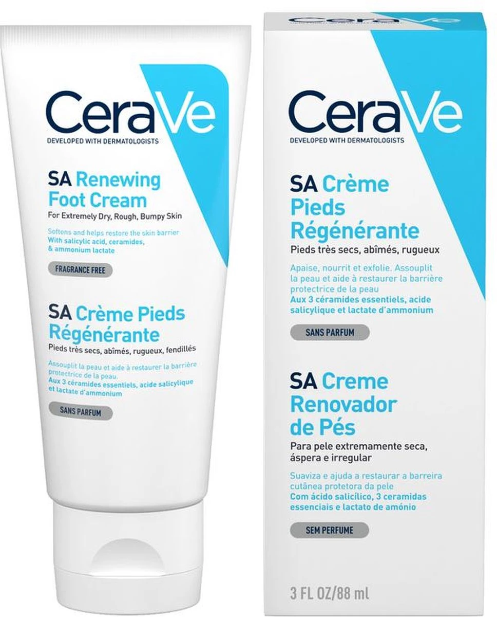 CeraVe - SA Renewing Foot Cream - Voetcrème - Droge En Ruwe Voeten - 88 Ml 13 CeraVe - SA Renewing Foot Cream - Voetcrème - Droge En Ruwe Voeten - 88 Ml - Afbeelding 11