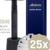 Bolano® Safety Razor Set Black Metallic + 25 Double Edge Scheermesjes + Houder - Klassiek Scheermes Voor Mannen En Vrouwen - Messing 2 Bolano® Safety Razor Set Black Metallic + 25 Double Edge Scheermesjes + Houder - Klassiek Scheermes Voor Mannen En Vrouwen - Messing -Gillette Winkel 969x1200
