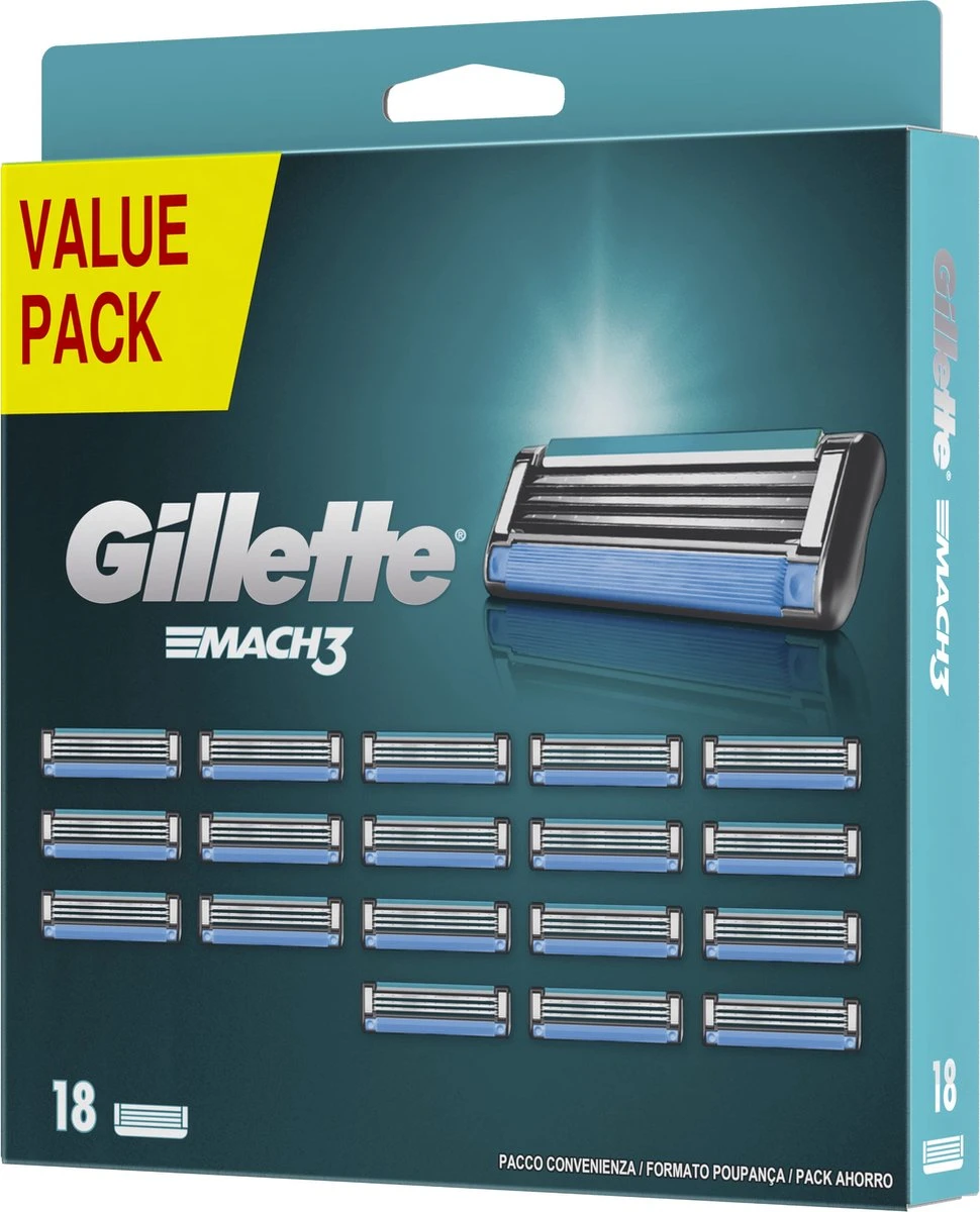Gillette® Gillette Mach3 Navulmesjes - 18 Stuks 11 Gillette® Gillette Mach3 Navulmesjes - 18 Stuks - Afbeelding 9
