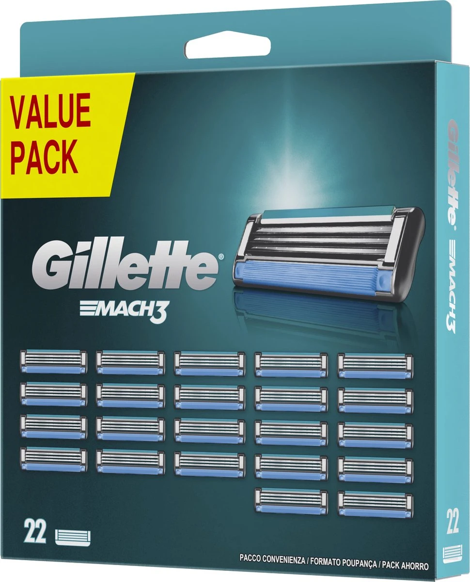 Gillette® Gillette Mach3 Navulmesjes - 22 Stuks 11 Gillette® Gillette Mach3 Navulmesjes - 22 Stuks - Afbeelding 9