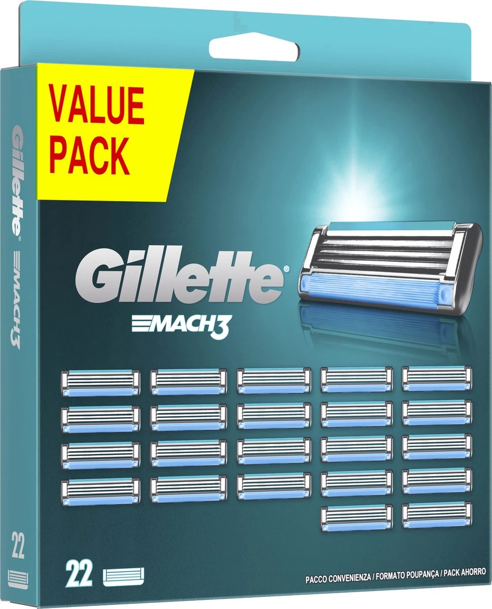 Gillette® Gillette Mach3 Navulmesjes - 22 Stuks 9 Gillette® Gillette Mach3 Navulmesjes - 22 Stuks - Afbeelding 7