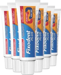 Fixodent Plus - Voordeelverpakking 6x40 G - Kleefpasta